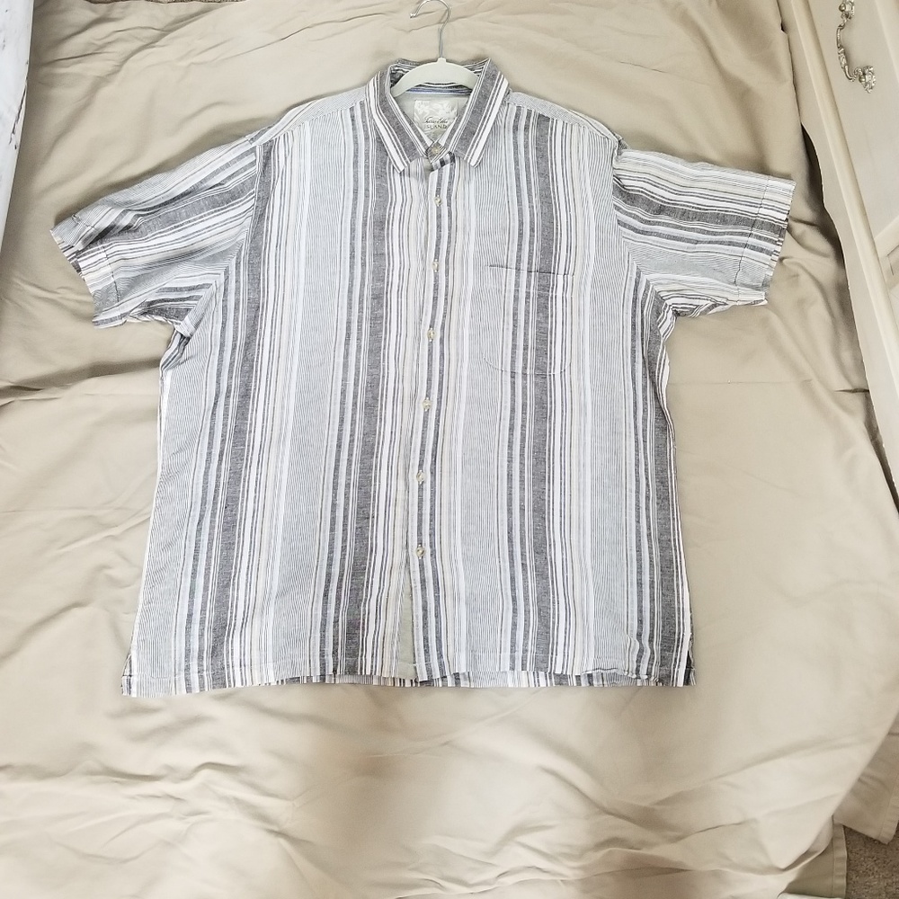 NWOT Tasso Elba striped shirt XXL